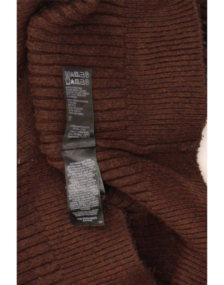 Marks & Spencer Γυναικεία ζακέτα Crop UK 10 Small Brown Polyester