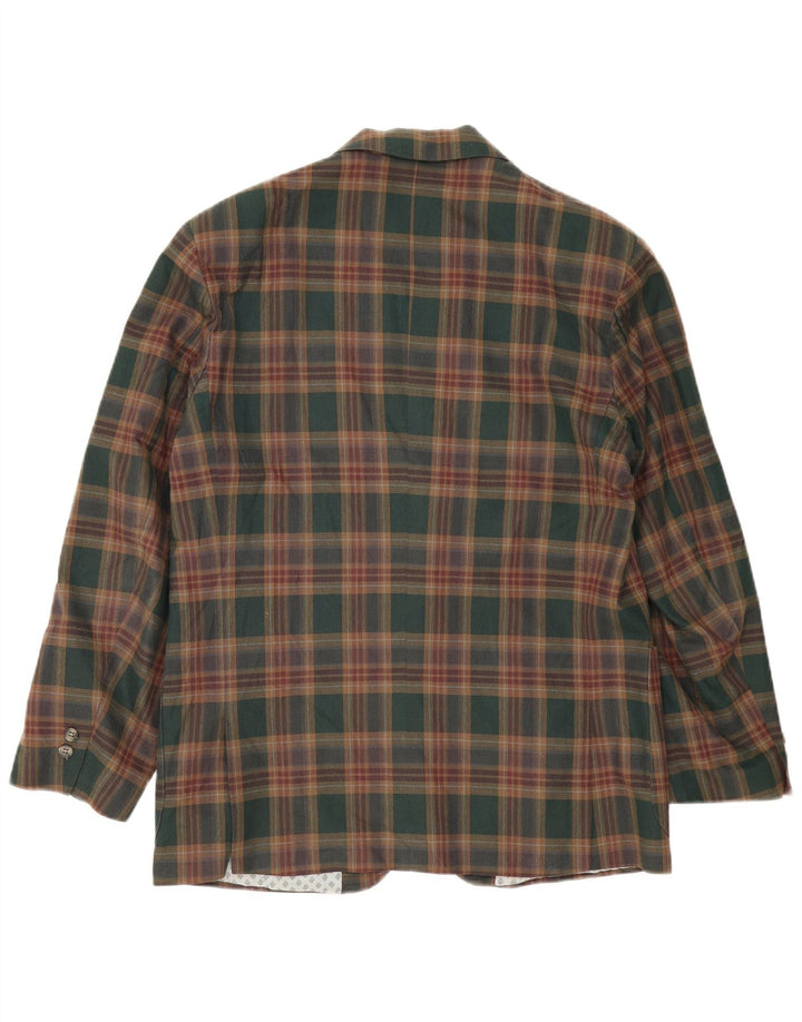 Vintage Ανδρικό σακάκι με 2 κουμπιά σακάκι UK 40 Large Green Check