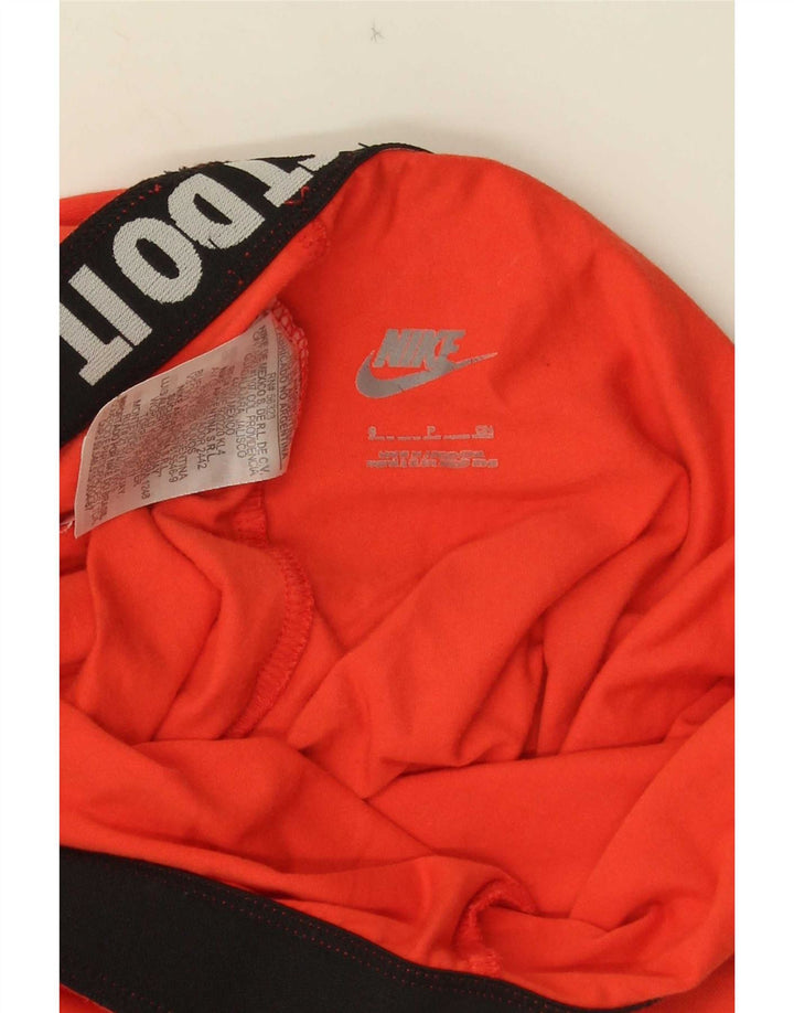 Γυναικεία γραφικά κολάν Nike UK 8 Μικρό πορτοκαλί βαμβακερό