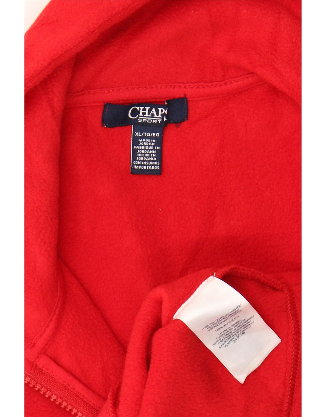CHAPS Γυναικείο Fleece Gilet UK 18 XL Red Polyester