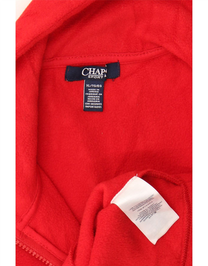 CHAPS Γυναικείο Fleece Gilet UK 18 XL Red Polyester