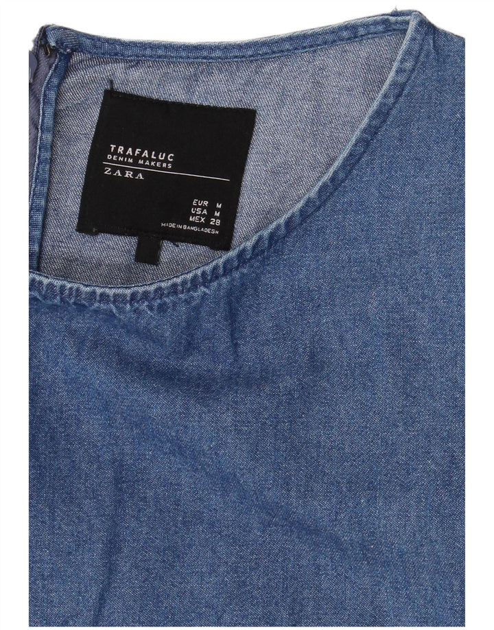 Zara Γυναικείο Τζιν φόρεμα Trafaluc UK 12 Medium Blue