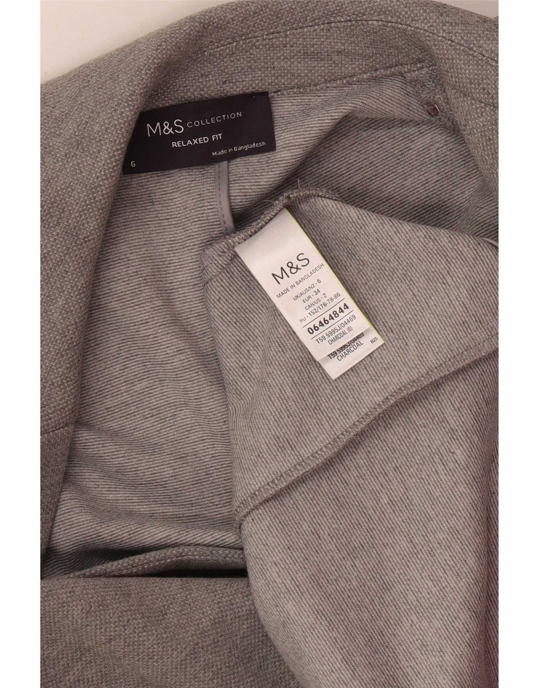 Marks & Spencer Γυναικείο μπουφάν Blazer UK 6 XS Grey Polyester