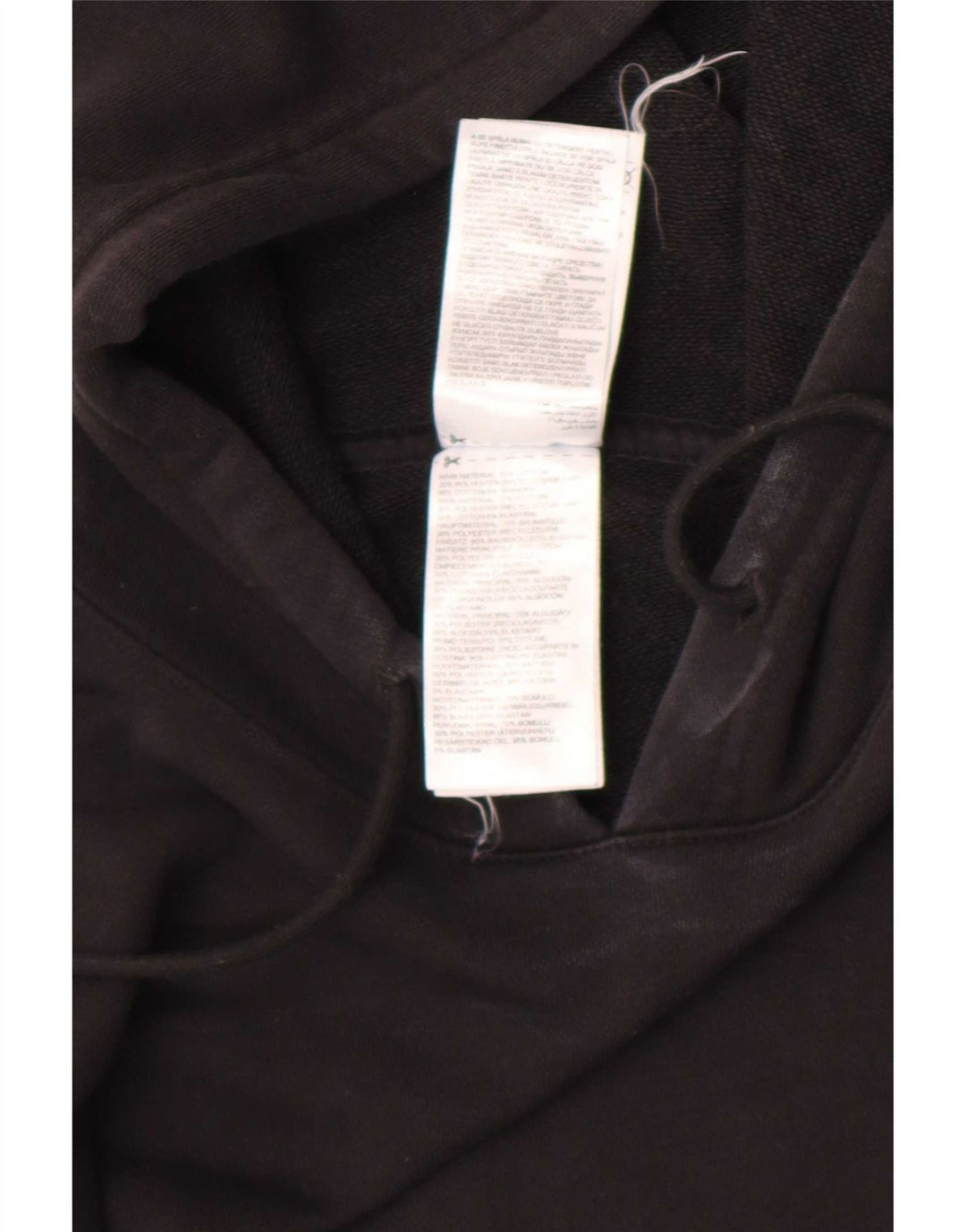 Ανδρικό Reebok Hoodie Jumper Μεγάλο Μαύρο Βαμβακερό
