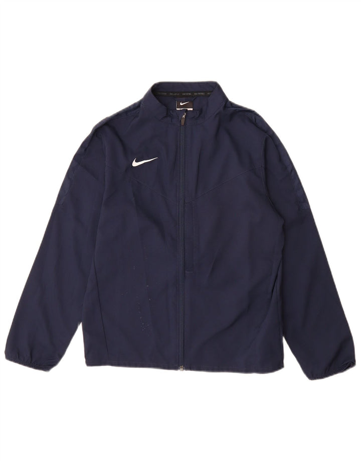 Μπουφάν Nike Boys αθλητική φόρμα 8-9 ετών Small Navy Blue Polyester