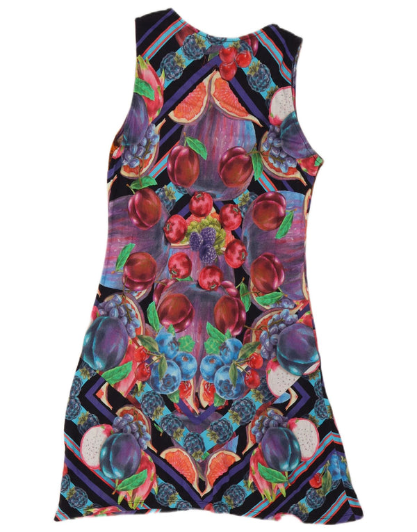 Desigual Γυναικείο Abstract Pattern Φόρεμα A-Line UK 12 Medium πολύχρωμο