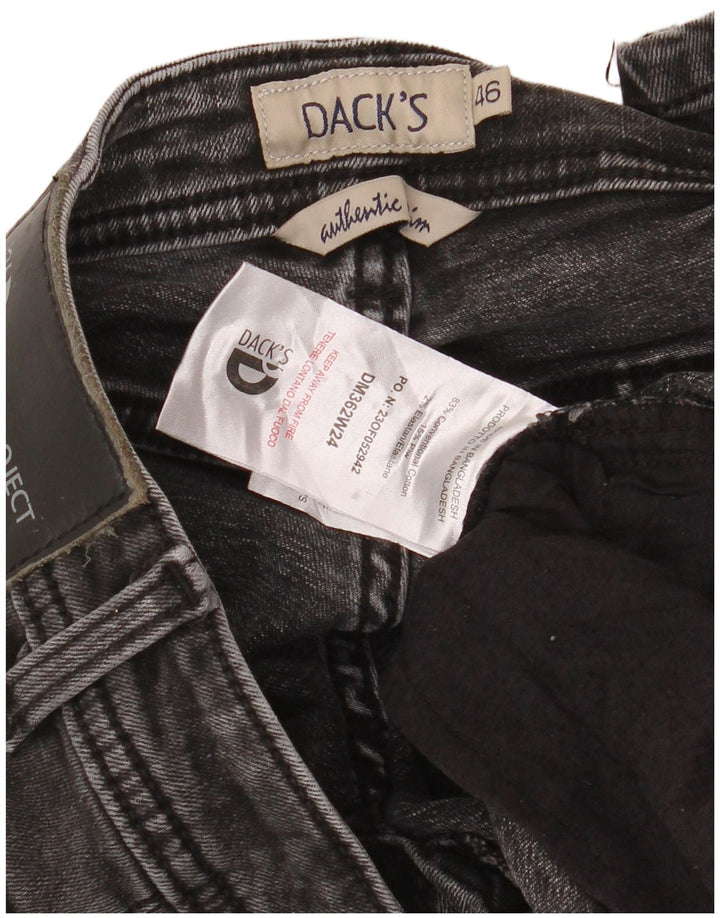 DACK'S Ανδρικό Slim Jeans IT 46 Small W32 L32 Μαύρο βαμβακερό