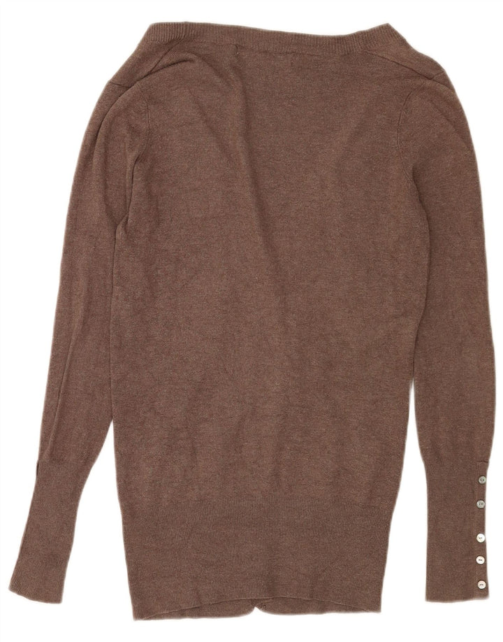 Zara Γυναικείο πουλόβερ UK 12 Medium Brown Rayon