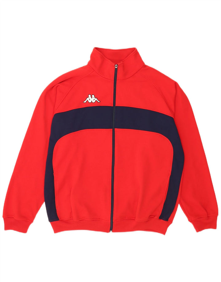 Ανδρική φόρμα Kappa Top Jacket 2XL Red Colourblock Polyester
