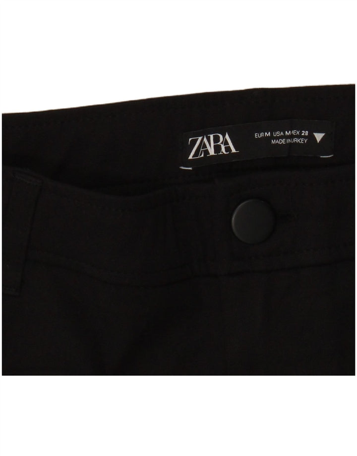 Zara Γυναικείο Flare Casual Παντελόνι Medium W28 L29 Μαύρο