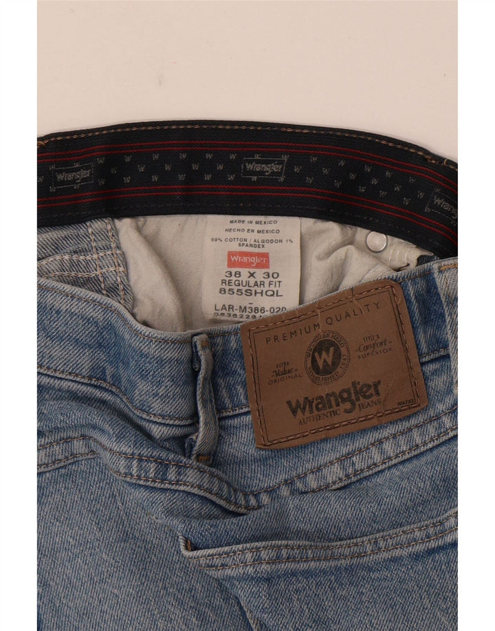 Ανδρικό τζιν ίσιο Wrangler Regular Fit W38 L30 Μπλε βαμβακερό