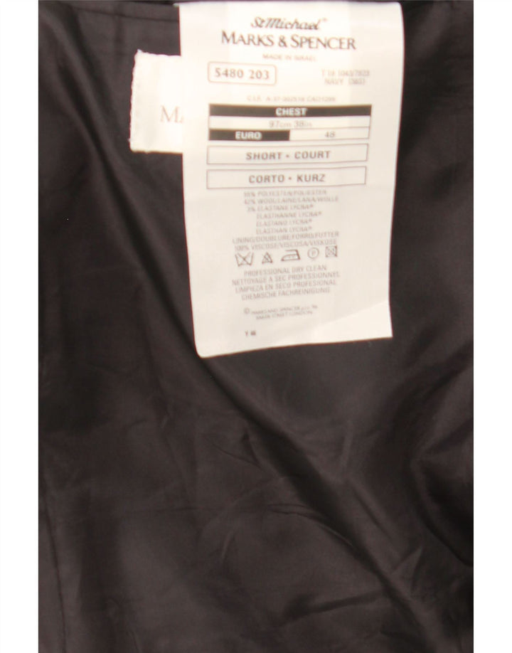Marks & Spencer Ανδρικό σακάκι με διπλό στήθος UK 38 Medium Navy Blue