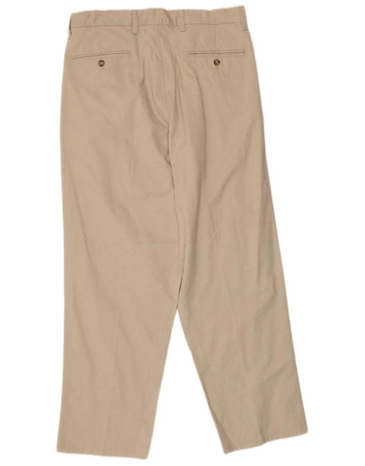 Eddie Bauer Ανδρικό παντελόνι Chino με καρφίτσα W34 L30 Μπεζ βαμβακερό