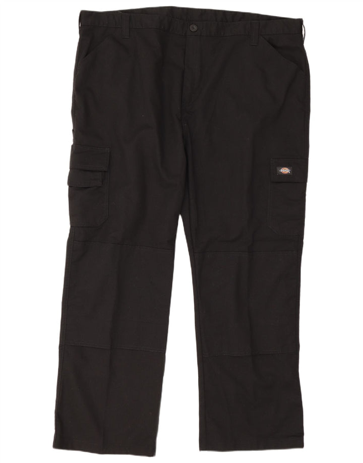 Ανδρικό ίσιο παντελόνι Cargo Dickies W46 L30 Μαύρο πολυεστέρα