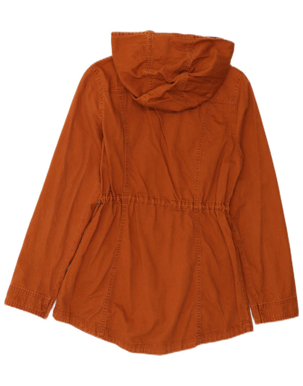 Mossimo Γυναικείο μπουφάν Parka με κουκούλα UK 10 Small καφέ βαμβακερό