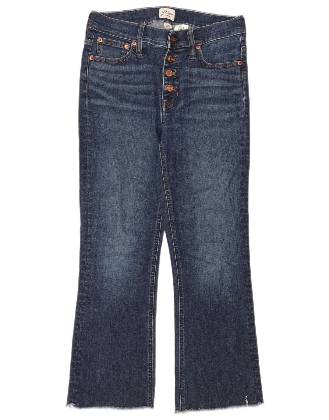 J. CREW Γυναικεία Billie Demi Crop Bootcut Jeans W26 L25 Blue