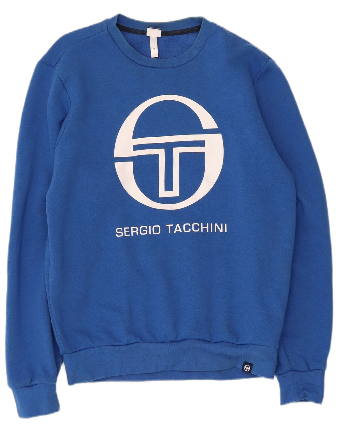 Ανδρικό γραφικό φούτερ Sergio Tacchini, μεσαίο μπλε βαμβακερό