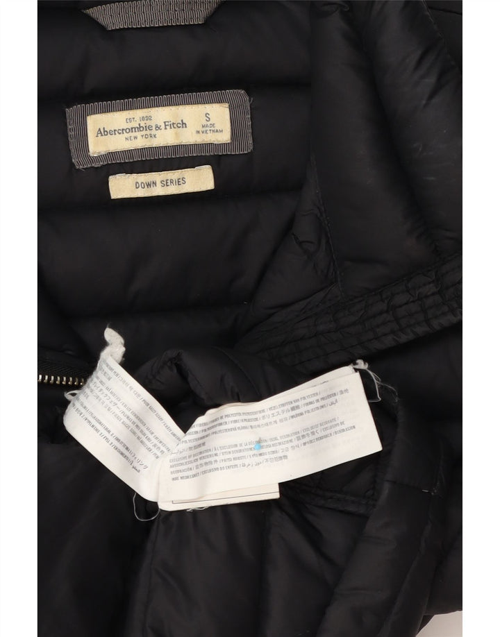 Abercrombie & Fitch γυναικείο μπουφάν UK 10 μικρό μαύρο πολυεστέρα