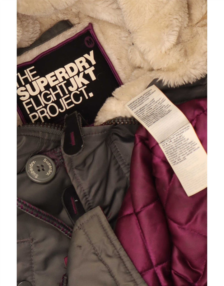 Ανδρικό μπουφάν Parka με κουκούλα Superdry UK 38 Medium Grey Nylon