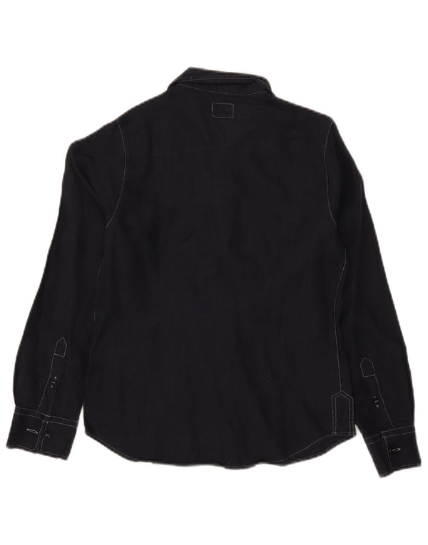 Μπλουζάκι Armani Teen Boys 9-10 Years Μαύρο Λινό