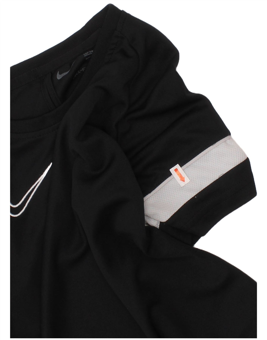 Μπλουζάκι NIKE Boys Dri Fit Top 10-11 ετών, μεσαίο μαύρο χρώμα