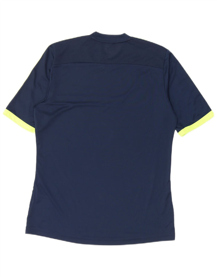 Ανδρικό T-Shirt Climacool ADIDAS Top Medium Navy Blue Colorblock Πολυεστέρας