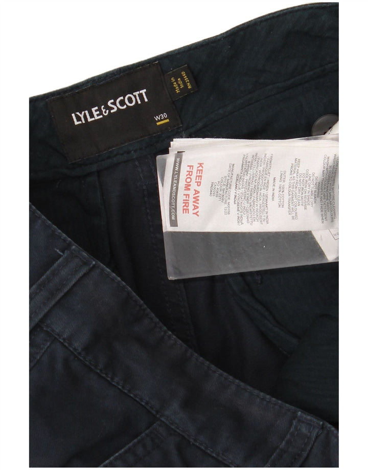 Lyle & Scott Ανδρικό σορτς Cargo W30 Βαμβακερό μεσαίο Navy Blue