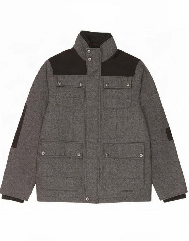 Marks & Spencer Mens Blue Harbor Utility Jacket UK 38 Medium Grey