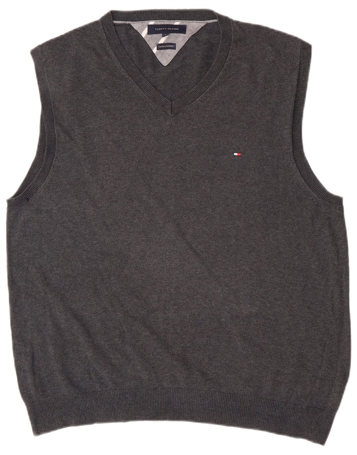 Tommy Hilfiger ανδρικό γιλέκο Tank Top Μεγάλο γκρι βαμβακερό
