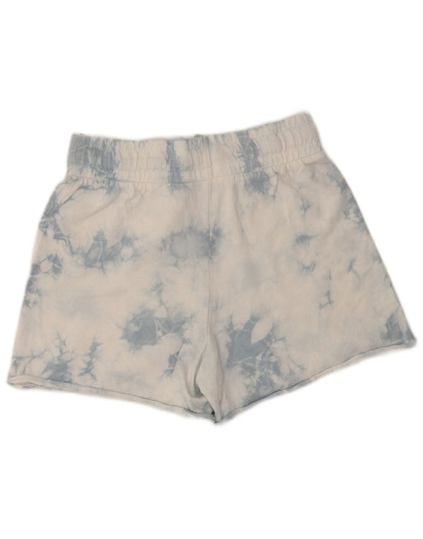 Marks & Spencer Γυναικείο αθλητικό σορτς UK 8 Small Blue Tie Dye Cotton