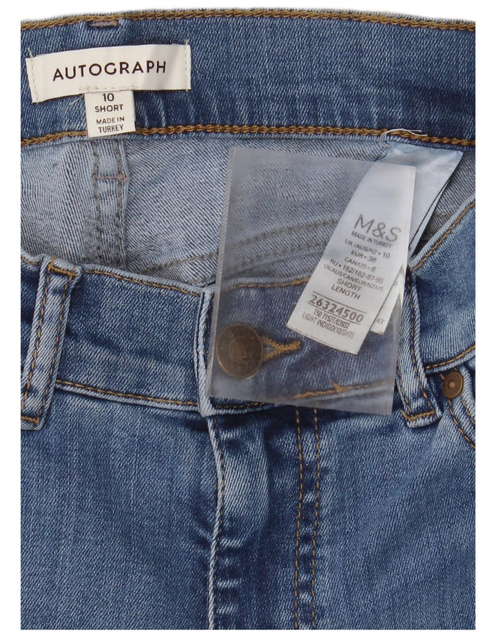 Marks & Spencer Γυναικείο Αυτόγραφο Flared Jeans UK 10 Small W26 L30 Blue