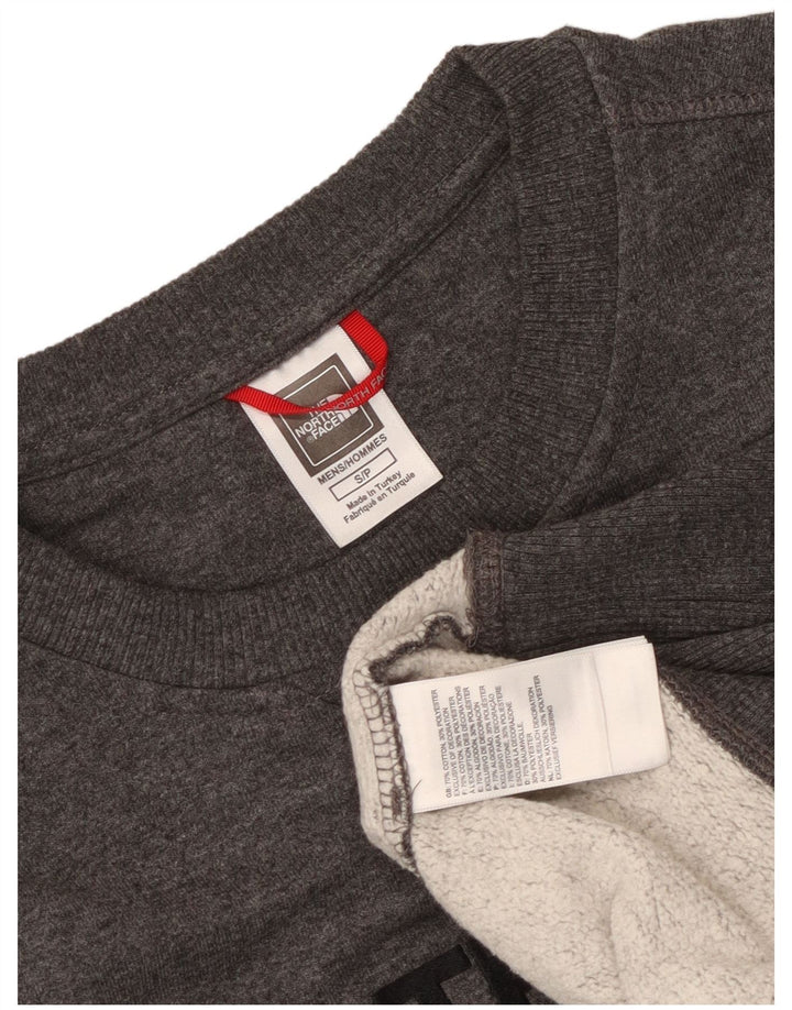 Ανδρικό γραφικό φούτερ North Face Jumper Μικρό Γκρι βαμβακερό
