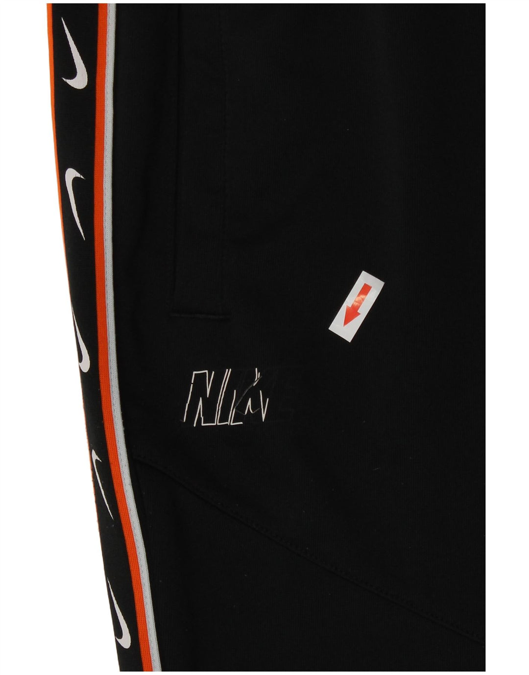 Γυναικεία αθλητική φόρμα Nike γραφικά παντελόνια Joggers UK 14 Μεσαίο μαύρο πολυεστέρα