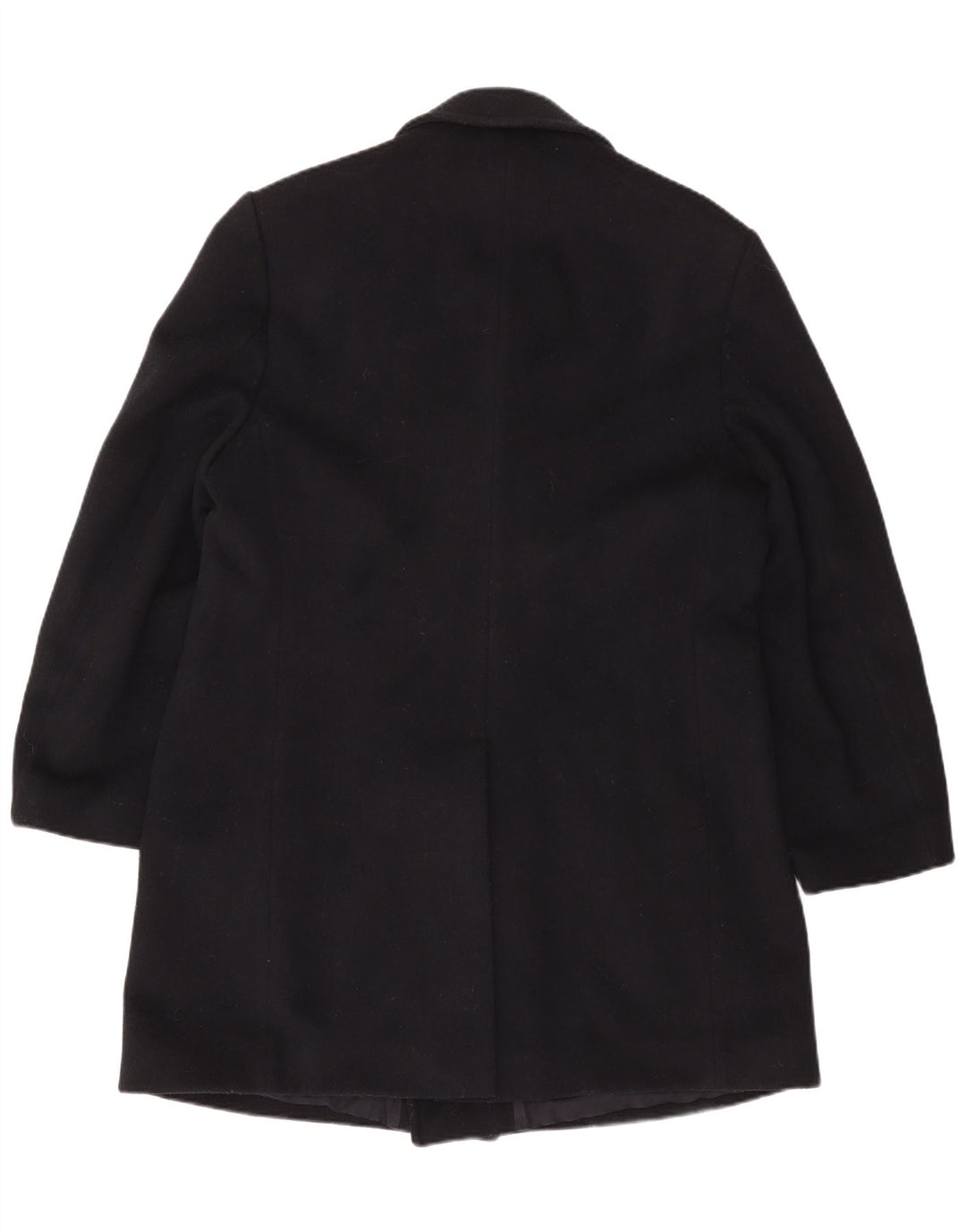 VINTAGE Ανδρικό παλτό με διπλό στήθος UK 42 XL Navy Blue Wool