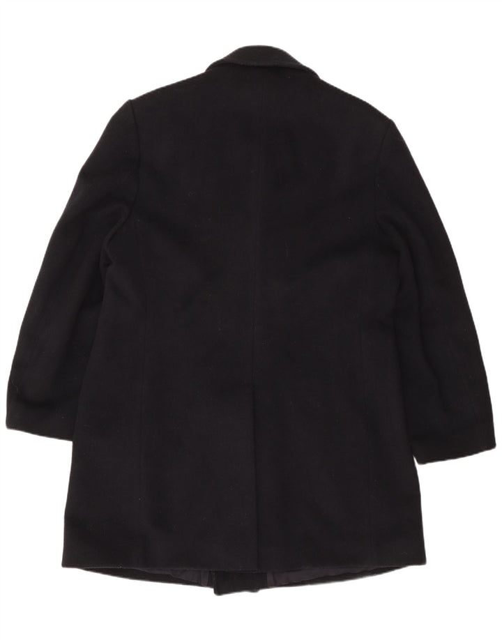 VINTAGE Ανδρικό παλτό με διπλό στήθος UK 42 XL Navy Blue Wool