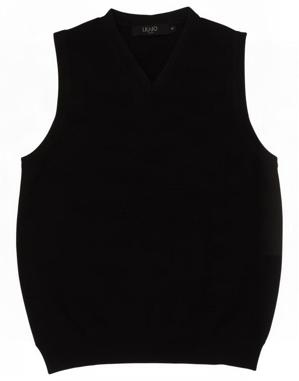 Liu Jo Mens Vest Tank Top Medium Black Cotton