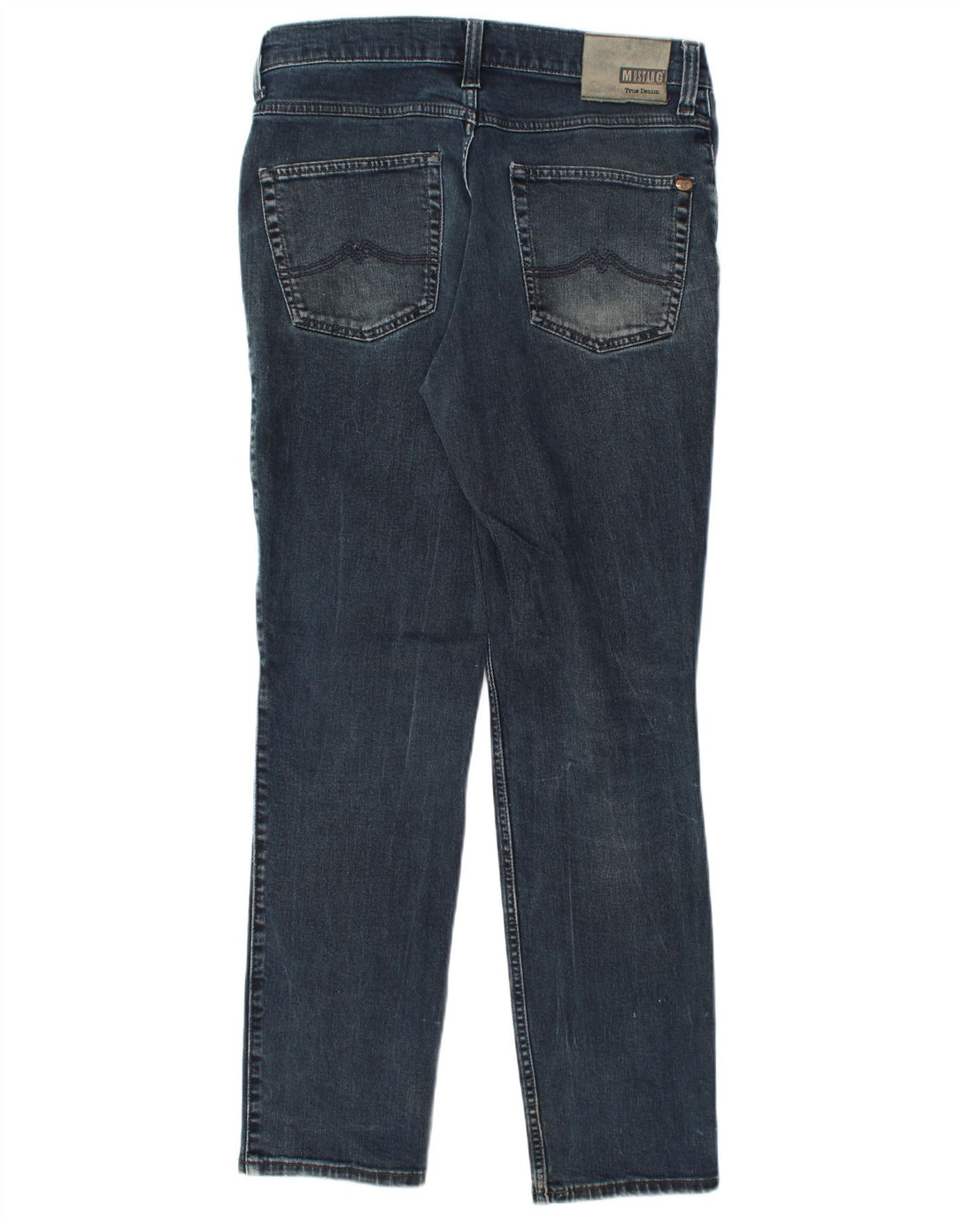 MUSTANG Γυναικείο Τραμπέρ Μεσαίου Ανύψωσης Λεπτή Εφαρμογή κωνικό τζιν W34 L32 Μπλε