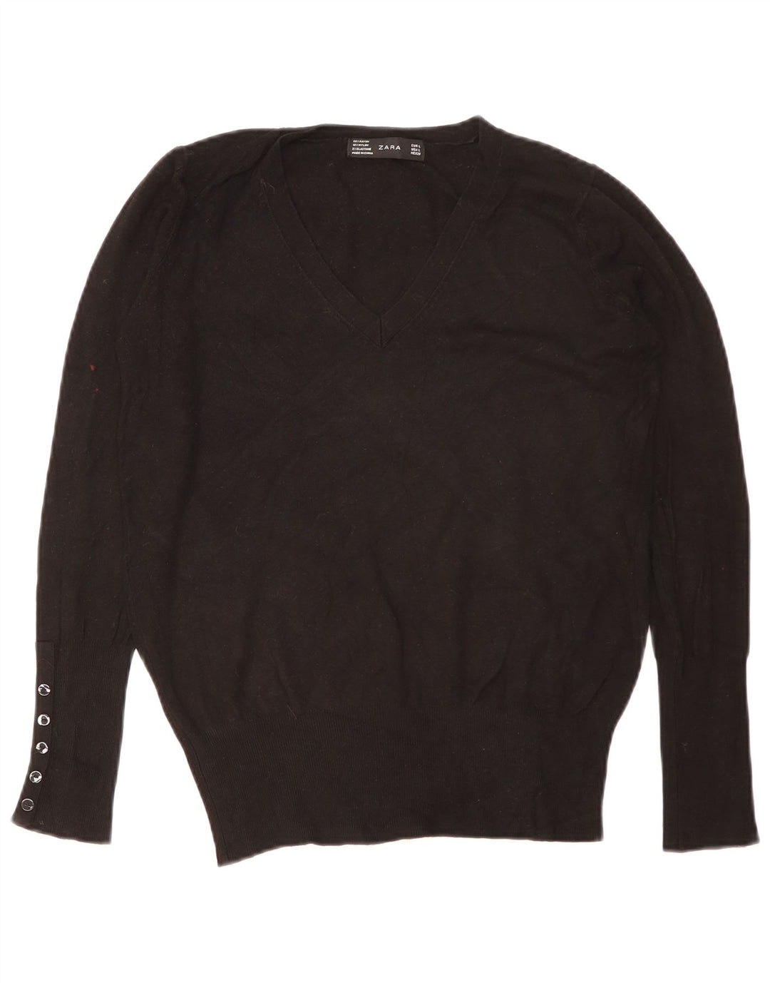 Zara Γυναικείο πουλόβερ UK 16 Large Black