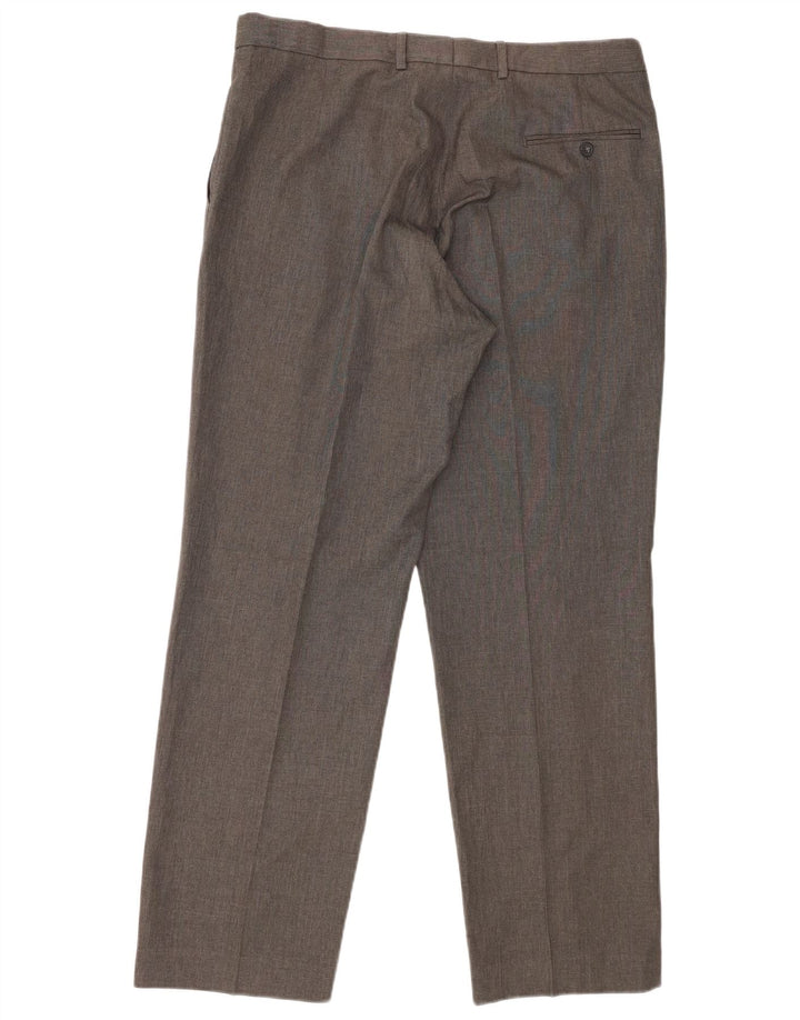 Ανδρικό παντελόνι με κανονική εφαρμογή Marks & Spencer W36 L31 Grey Polyester