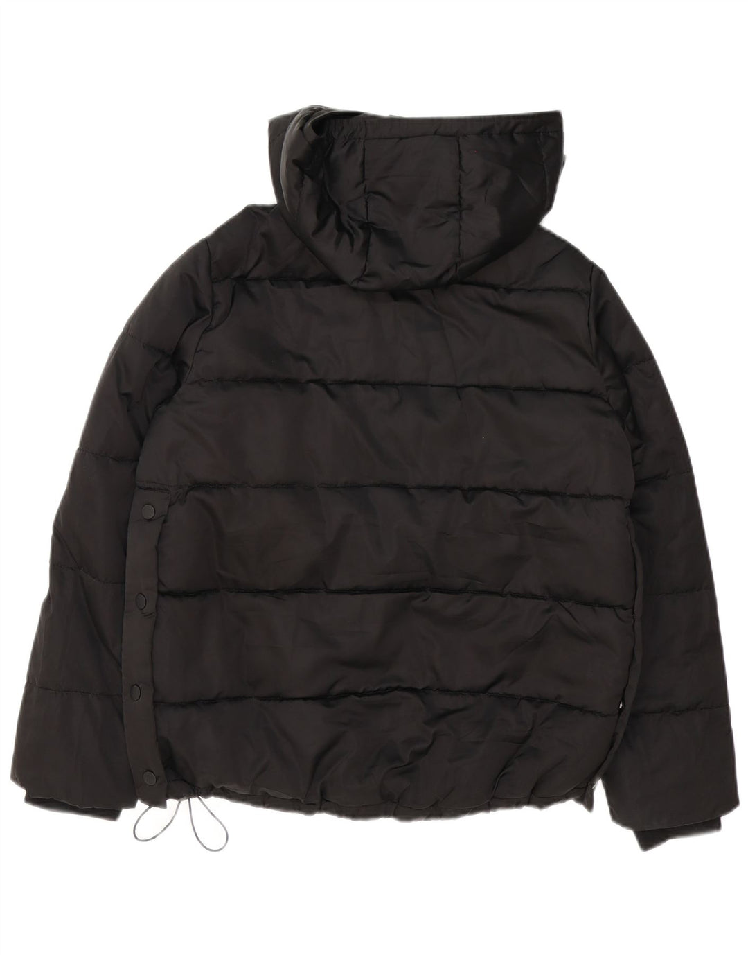 Zara Γυναικείο μπουφάν Anorak με κουκούλα μεγάλου μεγέθους UK 10 Small Black
