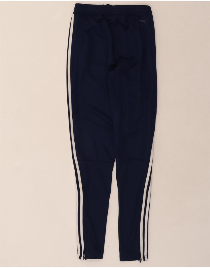ADIDAS Mens Climalite Graphic Tracksuit Trousers XS  Navy Blue Polyester Vintage Adidas and Second-Hand Adidas from Messina Hembry 