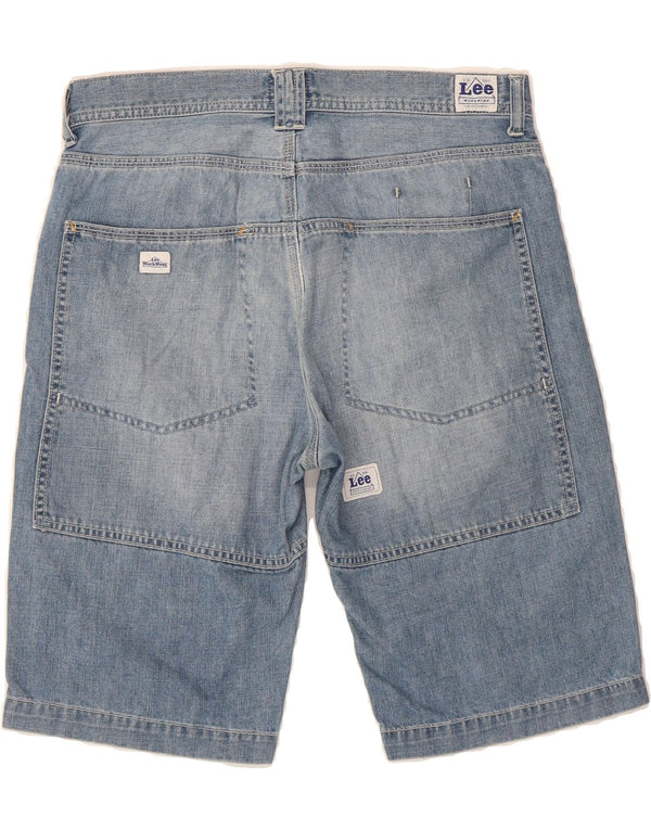 LEE Boys Denim Shorts 15-16 Years W30  Blue Cotton