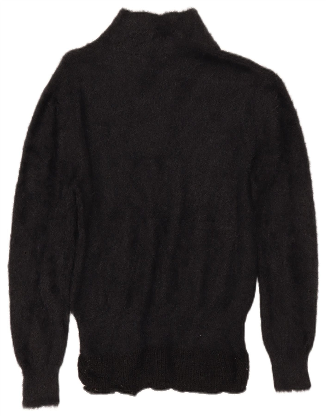 ZARA Γυναικείο πουλόβερ με λαιμόκοψη UK 14 Medium Μαύρο