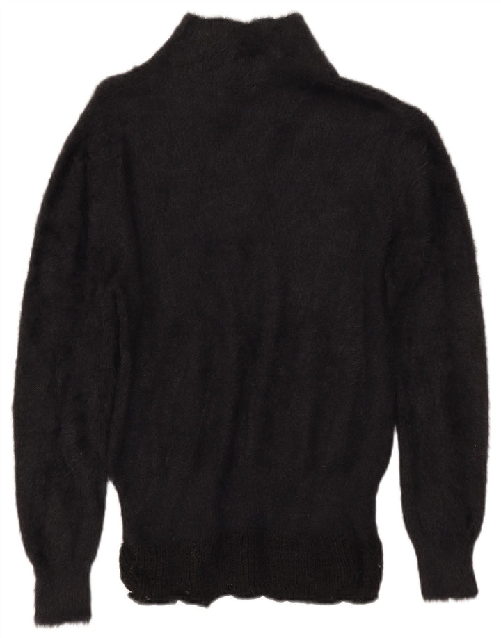 ZARA Γυναικείο πουλόβερ με λαιμόκοψη UK 14 Medium Μαύρο