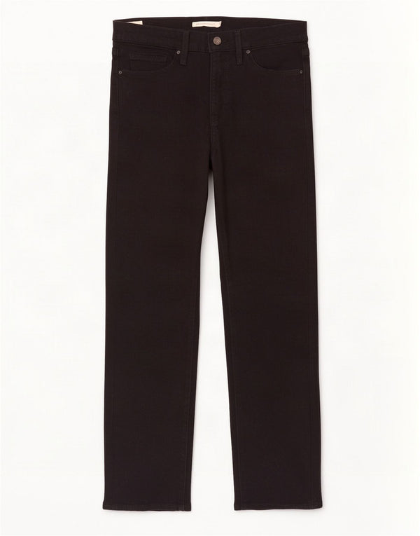 Levi's Womens 314 Shaping Straight Jeans W31 L30 Μαύρο βαμβακερό