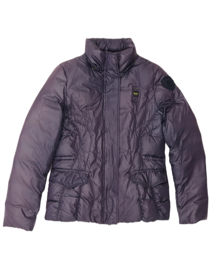 Blauer Γυναικείο μπουφάν UK 14 Medium Purple Polyester