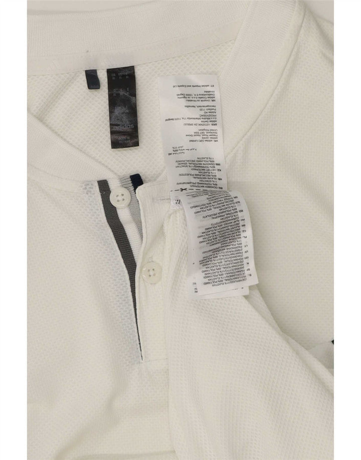 Ανδρικό πουκάμισο Adidas Polo XL Λευκό πολυεστέρα