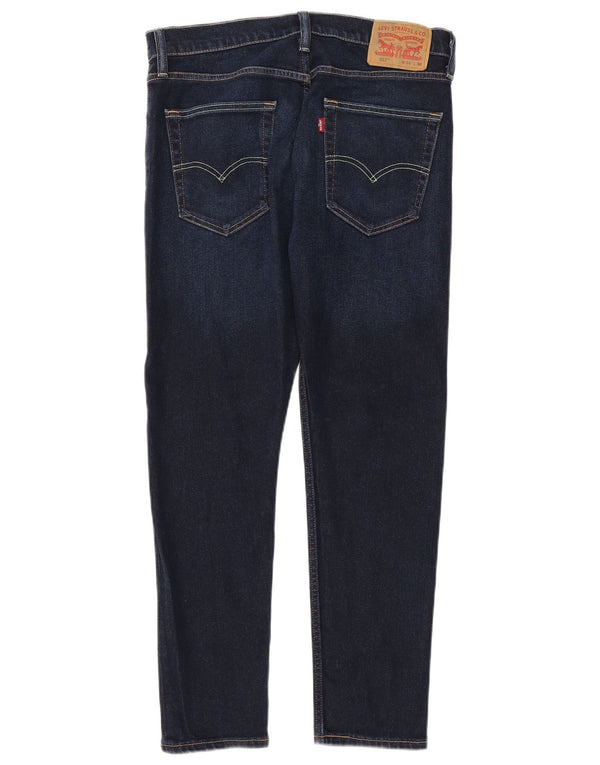 LEVI'S Mens 512 Slim Tapered Jeans W34 L30 Navy Blue Cotton