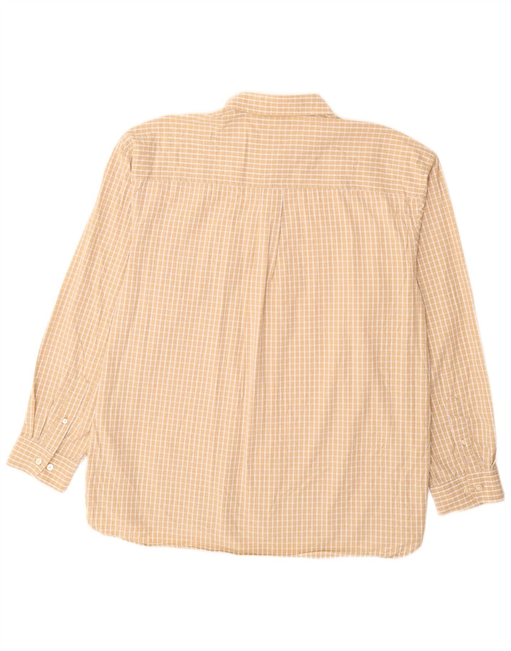 Ανδρικό πουκάμισο Izod XL Beige Gingham Cotton