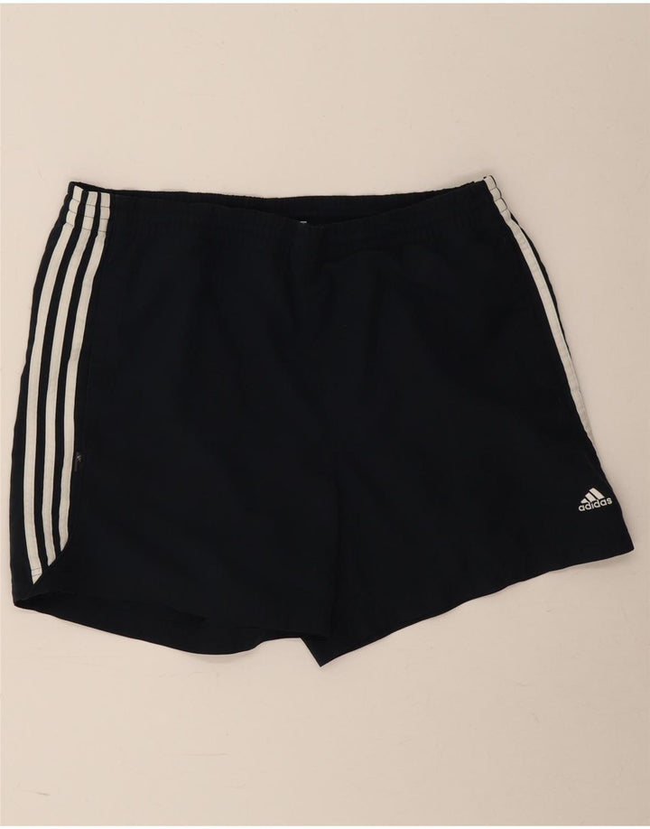 Ανδρικό αθλητικό σορτς Adidas μεγάλο μαύρο πολυεστέρα